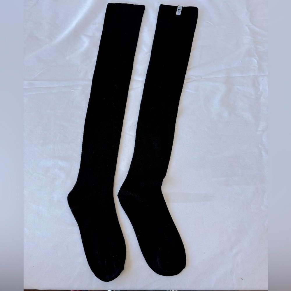 Volcom Women's Super Cozy Knit Long Crew Socks Black